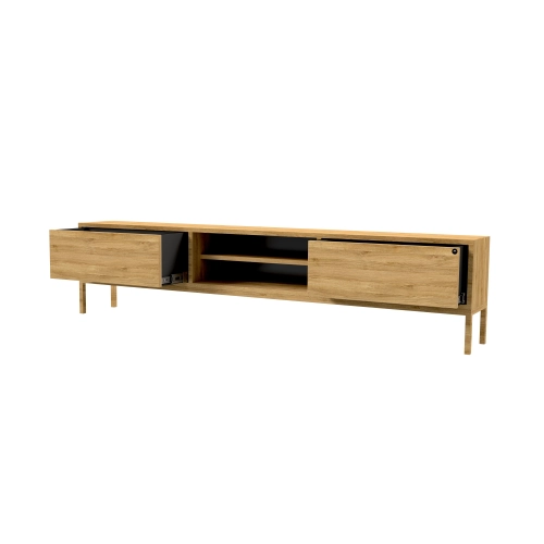 Szafka RTV-43 Drewno Lite Dąb Loft Lakier Rozmiary od 100 cm do 200 cm PREMIUM
